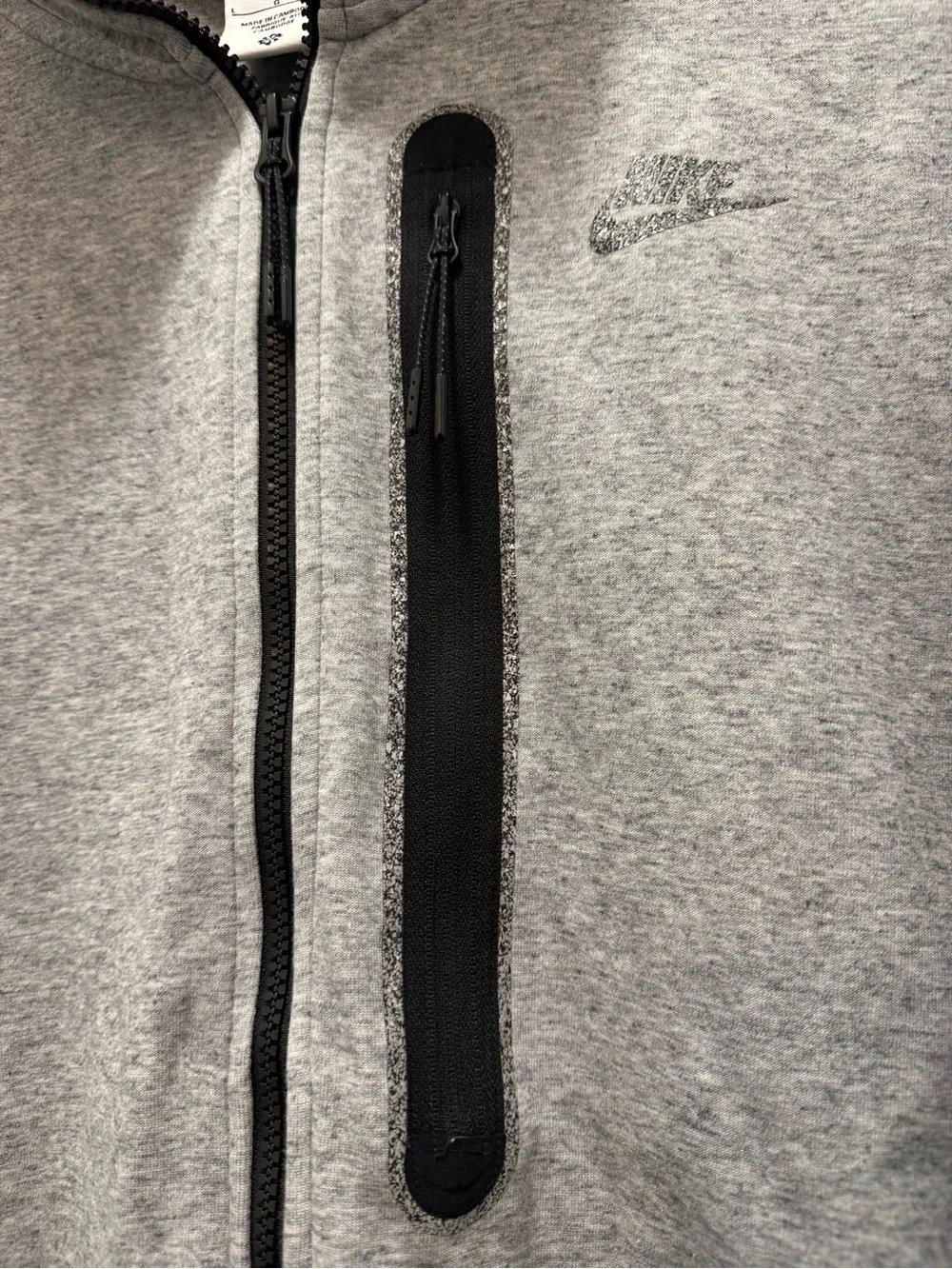 Nike Sportswear Tech Fleece Heather Grey Hoodie Jacket